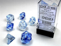 Nebula® Dark Blue/White 7-Die Set