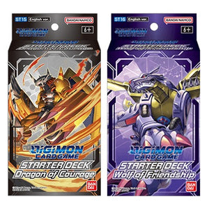 Digimon: Starter Deck -Set of 2- Dragons of Courage/Wolf of Friendship