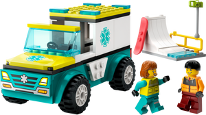 LEGO® City Emergency Ambulance and Snowboarder 60403