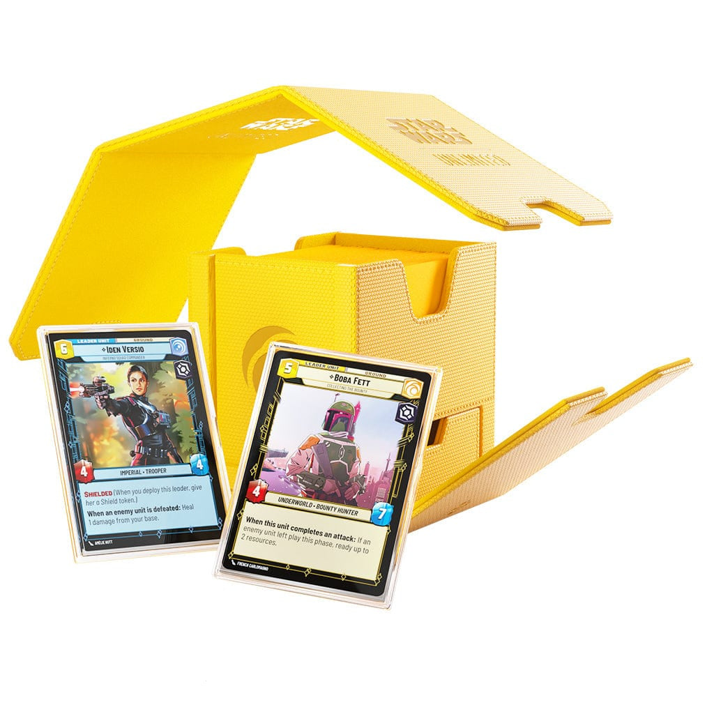 étuis UV Protection Gamegenic - Twin Suns Deck Pod - Boîte De Rangement Premium Pour Star Wars Unlimited (Format Twin Suns) Accessoire Star Wars Unlimited étuis UV Protection Gamegenic - Twin Suns Deck Pod - Boîte De Rangement Premium Pour Star Wars Unlimited (Format Twin Suns) Accessoire Star Wars Unlimited