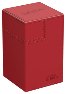 Ultimate Guard Flip'n'Tray Xenoskin 100+ Deck Box Red/Gray