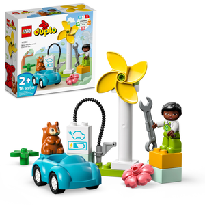 LEGO® DUPLO Town Wind Turbine and Electric Car 10985