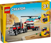 LEGO® Creator 3in1 Flatbed Truck with Helicopter Toy 31146