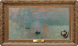 Impression Sunrise (1872)  Playmat - Claude Monet Flipside Masterpiece Collection