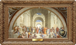 The School of Athens (1509-1511) Playmat - Raphael Flipside Masterpiece Collection