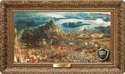 The Battle of Alexander at Issus (1529) Playmat - Albrecht Altdorfer Flipside Masterpiece Collection