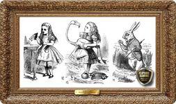 Alice in Wonderland Illustrations (1860-1870's) Playmat - Sir John Tenniel Flipside Masterpiece Collection