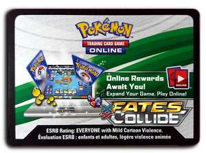 Pokemon TCG Online Fates Collide Booster Pack Code