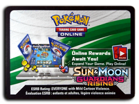 Pokemon TCG Online Sun and Moon Guardians Rising Booster Pack Code