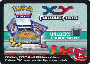 Pokemon TCG Online - XY Furious Fists Booster Pack Code