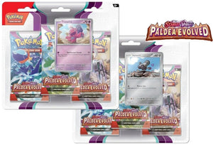Pokemon Paldea Evolved 3 Pack Blister - Set of 2 Tinkatink & Varoom