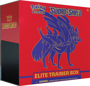 Pokemon TCG Sword & Shield Elite Trainer Box: Zacian